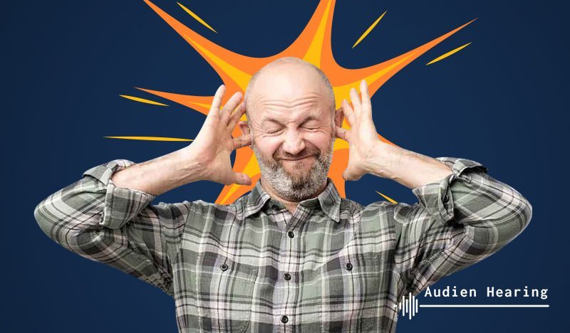 Image of individual experiencing hearing loss