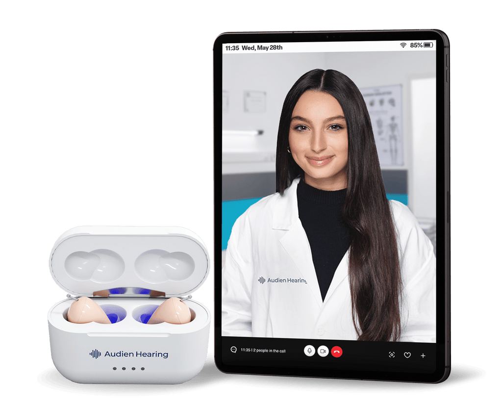 Audien Atom Pro 2 OTC Hearing Aids - Specialist Bundle (Like New)
